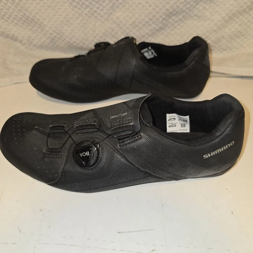 Shimano RC3 Men's Road Cycling Shoes Black EU 43 BOA Closure 3-Bolt Cleat